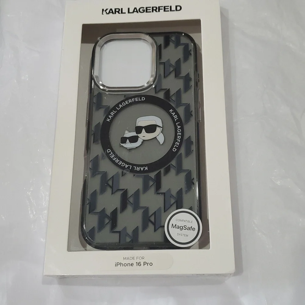 Karl Lagerfeld‎ iPhone 16 Pro Karl Chou chou KL logo slim profile phone case new